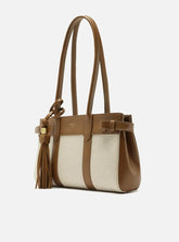 BOLSA TOTE MARROM LINHO MÉDIA TIRAS A 50011 0976 0002 AREZZO